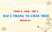 Bài 3 trang 76 Toán 8 Chân trời sáng tạo Tập 2